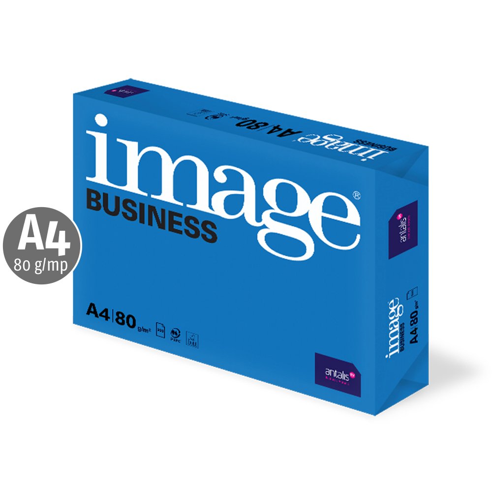 Hartie copiator Image Business, A4, 80 g/mp, 500 coli/top, 5 topuri/cutie Hartie copiator Image Business, A4, 80 g/mp, 500 coli/top, 5 topuri/cutie